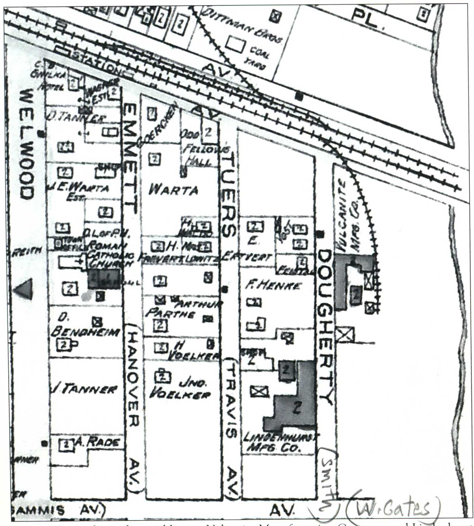 1915 Factories Map