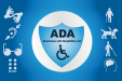 ADA with handicap icon. 