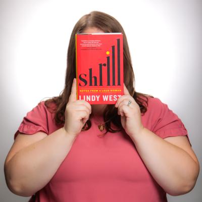 caitlin sempowich with book (shrill) 