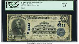 $20 Banknote issued by 1st National Bank of Lindenhurst