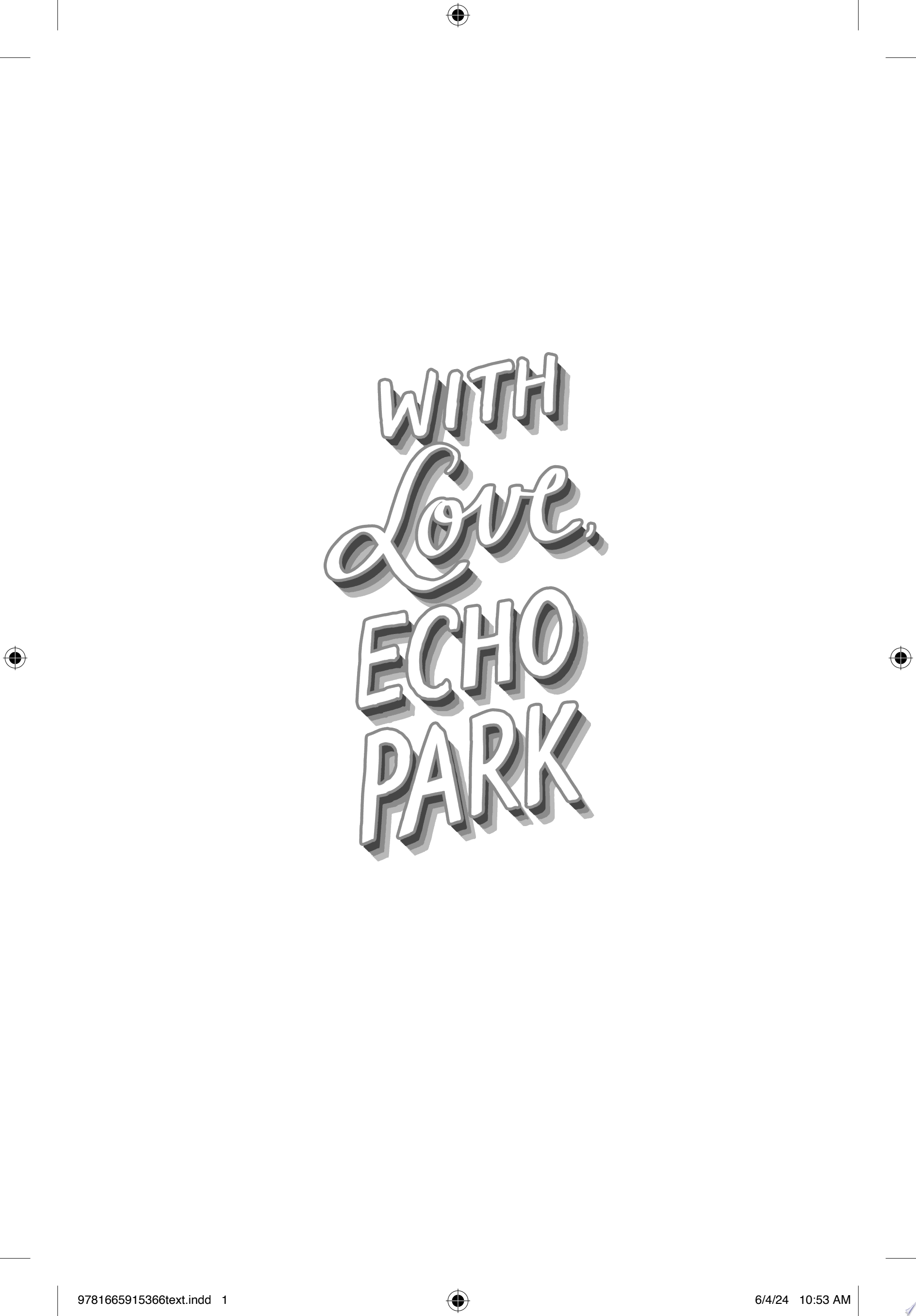 Image for "With Love, Echo Park"